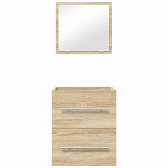 Badkamermeubelset met lade met opslag Bruin 41 x 38,5 x 48 cm 8
