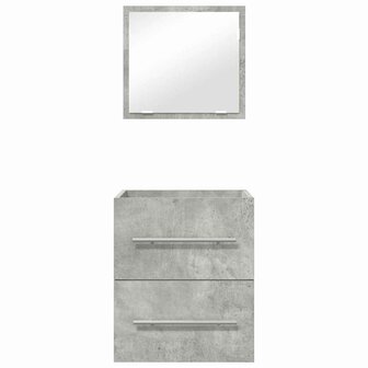 Badkamermeubelset met lade met opslag Grijs 41 x 38,5 x 48 cm 8