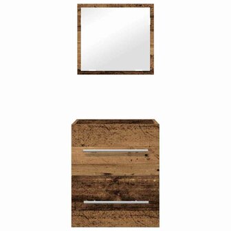 Badkamermeubelset met lade met opslag Bruin 41 x 38,5 x 48 cm 8