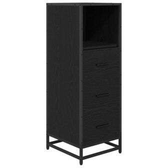 Badkamermeubelset Zwart Eiken 35 x 37,5 x 100 cm Bewerkt hout 2