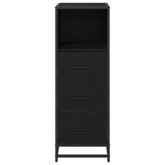 Badkamermeubelset Zwart Eiken 35 x 37,5 x 100 cm Bewerkt hout 6