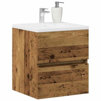 Badkamerkast Oud Hout 41 x 38,5 x 45 cm Bewerkt hout 3