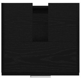 Badkamerkast met lade Zwart Eiken 40 x 37 x 59 cm Bewerkt hout 9
