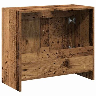 Badkamerkast met opslag Oud Hout 63 x 29 x 55 cm Bewerkt hout 8