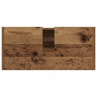Badkamerkast met opslag Oud Hout 63 x 29 x 55 cm Bewerkt hout 9