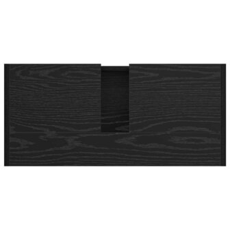 Badkamerkast Zwart Eiken 63 x 29 x 55 cm Bewerkt hout 9