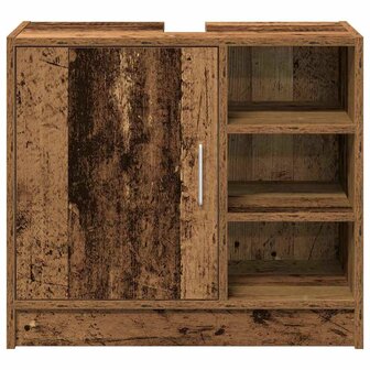 Badkamerkast met plank Oud Hout 63 x 29 x 55 cm Bewerkt hout 6