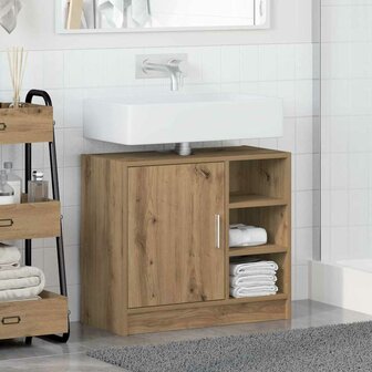 Badkamerkast Artisan Eiken 63 x 29 x 55 cm Bewerkt hout 4
