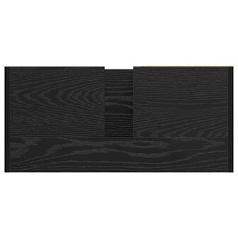 Badkamerkast met plank Zwart Eiken 63 x 29 x 55 cm Bewerkt hout 9