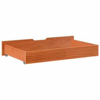 Bedlades 2 st 90x55x17 massief grenenhout wasbruin 6