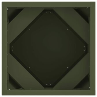 Plantenbak Olijf Groen 30 x 30 x 30 cm Staal 6