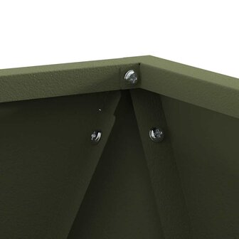 Plantenbak Olijf Groen 30 x 30 x 30 cm Staal 7