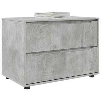 Opbergkast Beton Grijs 80 x 48 x 57 cm Bewerkt hout 3
