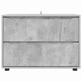 Opbergkast Beton Grijs 80 x 48 x 57 cm Bewerkt hout 8
