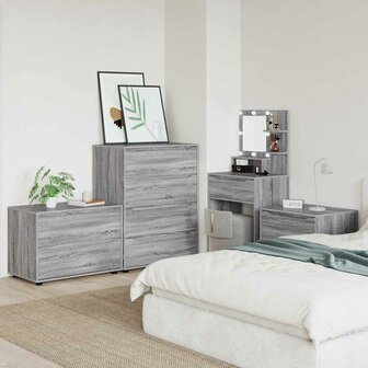 Opbergkast Grijs Sonoma 80 x 48 x 57 cm Bewerkt hout 4