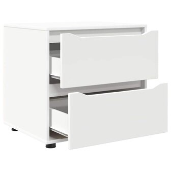 Opbergkast Wit 60 x 48 x 57 cm Bewerkt hout 5