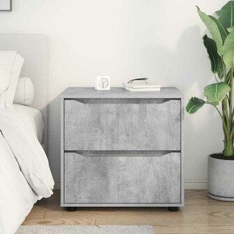 Opbergkast Beton Grijs 60 x 48 x 57 cm Bewerkt hout 4