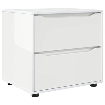 Opbergkast Hoogglans wit 60 x 48 x 57 cm Bewerkt hout 2