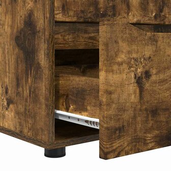 Opbergkast Gerookt eiken 60 x 48 x 57 cm Bewerkt hout 9