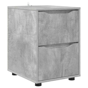 Opbergkast Beton Grijs 40 x 48 x 57 cm Bewerkt hout 2