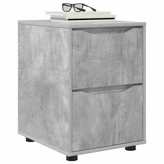 Opbergkast Beton Grijs 40 x 48 x 57 cm Bewerkt hout 3