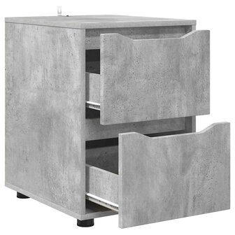 Opbergkast Beton Grijs 40 x 48 x 57 cm Bewerkt hout 5