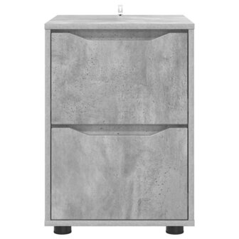 Opbergkast Beton Grijs 40 x 48 x 57 cm Bewerkt hout 6