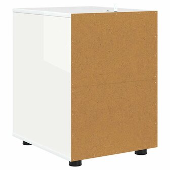 Opbergkast Hoogglans wit 40 x 48 x 57 cm Bewerkt hout 8