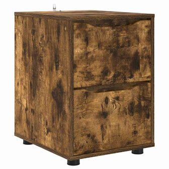 Opbergkast Gerookt eiken 40 x 48 x 57 cm Bewerkt hout 2