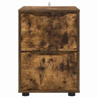 Opbergkast Gerookt eiken 40 x 48 x 57 cm Bewerkt hout 6