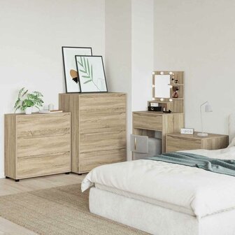Opbergkast Sonoma Eiken 80 x 31 x 81 cm Bewerkt hout 6
