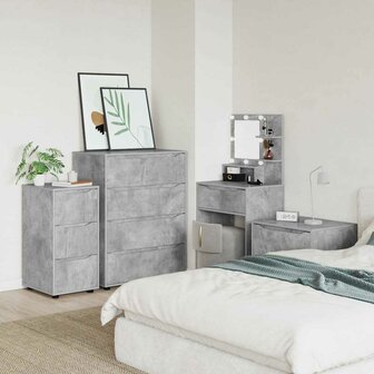 Opbergkast Beton Grijs 40 x 48 x 81 cm Bewerkt hout 1
