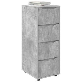 Opbergkast Beton Grijs 40 x 48 x 105 cm Bewerkt hout 3