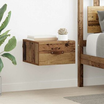 Wandkastje Oud Hout 35 x 35 x 20 cm Bewerkt hout 1