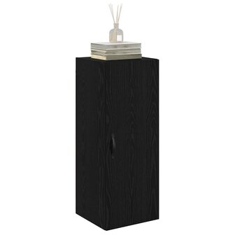 Wandkast Zwart Eiken 34,5 x 34 x 90 cm Bewerkt hout 3