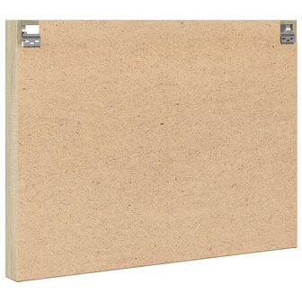 Vitrinekast 100x8,5x75 cm bewerkt hout sonoma eikenkleurig 6