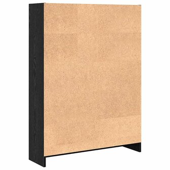 Boekenkast Zwart eiken 80 x 24 x 109 cm Bewerkt hout 7