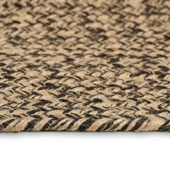 Tapijt Naturel en zwart 60 x 110 cm Jute 4