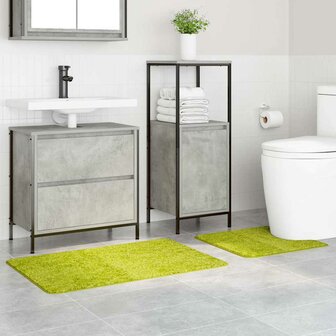 Antislip Badmat Set 2 pcs Groen PP 3