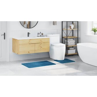 Antislip Badmat Set 2 pcs Blauw PP 4