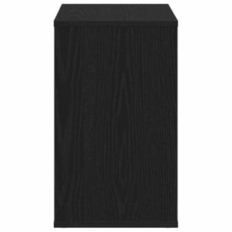 Dressoir met lade Zwart Eiken 60 x 30 x 50 cm Bewerkt hout 7