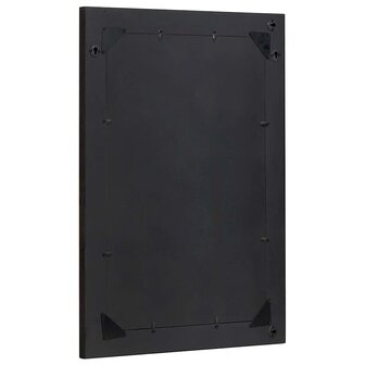 Badkamer Spiegel met spiegel Zwart en Zilver 70 x 50 x 2,5 cm 3