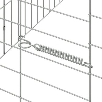 Konijnenkooi Zilver 400 x 78 x 78 cm Gegalvaniseerd staal 9