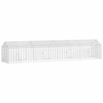 Konijnenkooi Zilver 400 x 78 x 78 cm Gegalvaniseerd staal 1