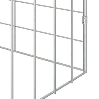 Konijnenkooi Zilver 400 x 78 x 78 cm Gegalvaniseerd staal 9