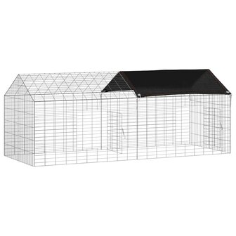 Konijnenkooi Zilver 400 x 78 x 78 cm Gegalvaniseerd staal 6