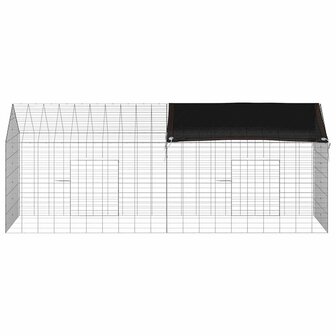 Konijnenkooi Zilver 400 x 78 x 78 cm Gegalvaniseerd staal 8