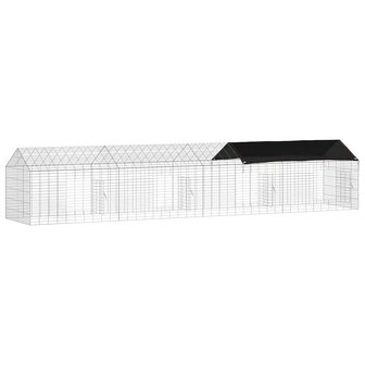 Konijnenkooi Zilver 400 x 78 x 78 cm Gegalvaniseerd staal 6