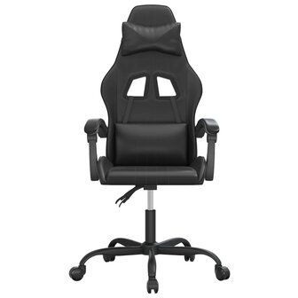 Gamestoel draaibaar kunstleer zwart 3