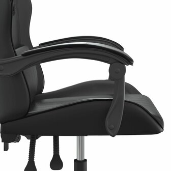 Gamestoel draaibaar kunstleer zwart 7